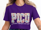 PICU Pediatric Intensive Care Unit Floral T-Shirt: Retro Nurse Design thumbnail 3