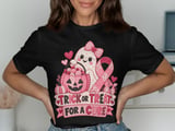 Faux Patchwork Trick Or Treat For A Cure Tee thumbnail 1