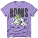 Books & Coffee Frog Tee thumbnail 5