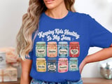 Keeping Kids Healthy Is My Jam T-Shirt: School Nurse, Jam Jars Design thumbnail 9