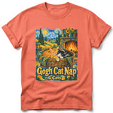 Gogh Cat Nap ~ Comfort Colors Premium Tee thumbnail 4
