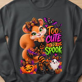 Too Cute To Spook Sally the Squirrel Sweatshirt thumbnail 1