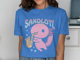 Saxolotl Axolotl Saxophone Graphic T-Shirt thumbnail 10
