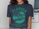 Vintage Florida Sunshine State Heron T-Shirt thumbnail 9