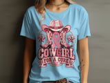 Faux Patchwork Cowgirl For A Cure Tee thumbnail 13