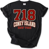 718 Coney Island NY Tee thumbnail 1