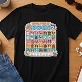 Periodic Table of Dogs Breed Chart Chemistry Science Canine Graphic Pet Lover T-Shirt thumbnail 5