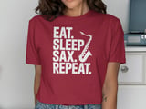 Eat. Sleep. SAX. REPEAT. T-Shirt thumbnail 12