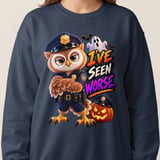 I've Seen Worse Officer Hoot the Owl Sweatshirt thumbnail 14