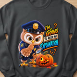 Halloween Officer Hoot the Owl Sweatshirt thumbnail 1