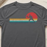 Pickleball Sport-Tek Performance Tee, Retro Sunset Player Silhouette Graphic, Vintage Athletic Court Apparel thumbnail 8
