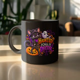 Haunted I Call It Decor Cat Mug thumbnail 10