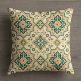 Moroccan Tile Pillow Cover, Boho Floral Cushion Case, Eclectic Global Chic Home Decor Accent Throw Pillow Case thumbnail 9