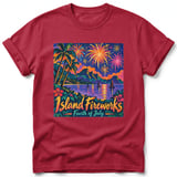 Island Fireworks ~ Comfort Colors Premium Tee thumbnail 2