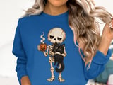 Skeleton Coffee and Cat Tee or Sweatshirt thumbnail 13