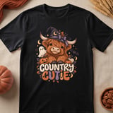 Country Cutie Highland Cow Tee thumbnail 6