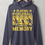 Pickleball Sport-Tek Performance Hood, Playing Pickleball Improves Memory What's The Score, Lightweight Hoodie thumbnail 2