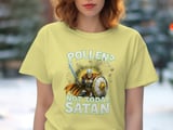 Pollen Not Today Satan T-Shirt, Allergy Season Shirt, Funny Spring Shirt, Warrior Fighting Allergies Tee, Seasonal Allergies T-Shirt thumbnail 5