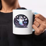 Halloween Mug, Spooktok Ghost Mug, Funny Halloween Mug, Spooky Mug, TikTok Ghost, Halloween Gift, Cute Ghost Mug, Fall Mug, Trendy Mug thumbnail 4