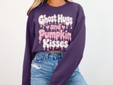 Ghost Hugs and Pumpkin Kisses Tee or Sweatshirt thumbnail 15