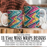 Digital Bundle Pattern, Geometric Pattern, Retro Pattern, Seamless Pattern, Digital Paper, Scrapbooking, Print on Demand, Digital Files thumbnail 4
