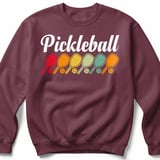 Pickleball Gildan Crewneck Sweatshirt, Pickleball, Court Warm Up thumbnail 3