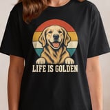 Life Is Golden Retriever Tee thumbnail 9