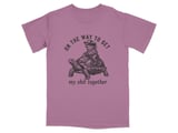 On The Way Turtle Rider Humor T-Shirt thumbnail 4