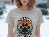 Less People More Dogs Tee thumbnail 5