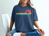 Pickleball Comfort Colors Shirt, Retro Sunset Player Silhouette, Vintage Graphic Tee thumbnail 4