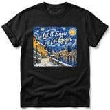 Let It Snow, Let Gogh ~ Comfort Colors Premium Tee thumbnail 1