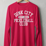 Pickleball Sport-Tek Long Sleeve Tee, Dink City Est. 1965 Pickleball Club, Sun Shield Shirt thumbnail 8