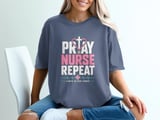 Pray Nurse Repeat Tee thumbnail 3