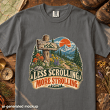 Less Scrolling More Strolling Tee thumbnail 1