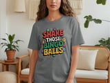 Shake Those Bingo Balls" Game Night T-Shirt thumbnail 2