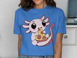 Kawaii Axolotl Pizza Lover T-Shirt thumbnail 10