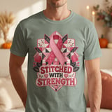 Faux Patchwork Stitched With Strength Tee thumbnail 17