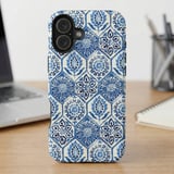 Blue Mediterranean Tile MagSafe® Phone Case thumbnail 6