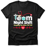 Team Night Shift Nurse Tee thumbnail 1