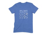 How I Spent My Summer Vacation T-Shirt | Beach Trip Doodle Graphic Tee | Teacher End of School Year Gift | Holiday Vibes Shirt thumbnail 10