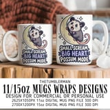 Possum Mode Digital Mug Wrap thumbnail 1