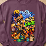 Halloween Ghosts Detective Chase Dog Sweatshirt thumbnail 6