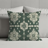 Floral Blanket Pillow Pillow Case: Botanical, Repeating, Seamless Pattern thumbnail 2