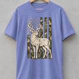 Camo Flag Deer Hunter Tee thumbnail 2