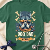 Pit Bull Dog Dad Tee | Pit Bull Dad Shirt | Pittie Dad Gift | Dog Dad Apparel thumbnail 10