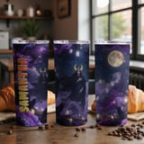 Personalized Halloween Tumbler, Tarot Reader Gift, Witch Tumbler, Gothic Tumbler, Spooky Season, Name Tumbler, Raven Tumbler, Moon Tumbler thumbnail 5
