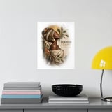 Black Woman Art Framed Poster, Rooted and Rising African Wall Art Print, Boho Melanin Wall Decor, Afrocentric Heritage Botanical Poster thumbnail 7