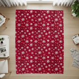 Ret Snowflake Throw Blanket and Pillow: Winter Home Decor  thumbnail 9