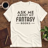 Ask Me About My Fantasy Books Softstyle Tee thumbnail 4