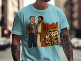 Fueled By Jesus Coffee T-Shirt, Christian Faith Shirt, Religious Retro Tee, Spiritual Coffee Lover Gift for Him, Christian Apparel thumbnail 9